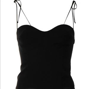 NWT Reformation Liza Black Spaghetti Strap Top